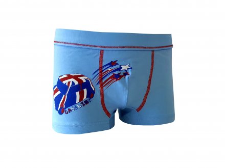 Gasolino boxerky chlapecké s autem 1597 světle modré